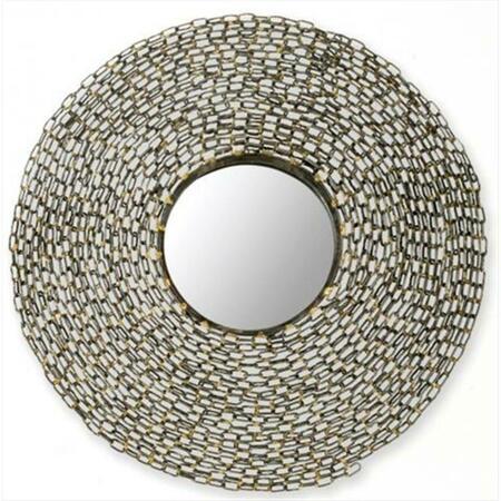 SAFAVIEH Jeweled Chain Mirror Natural MIR4009A